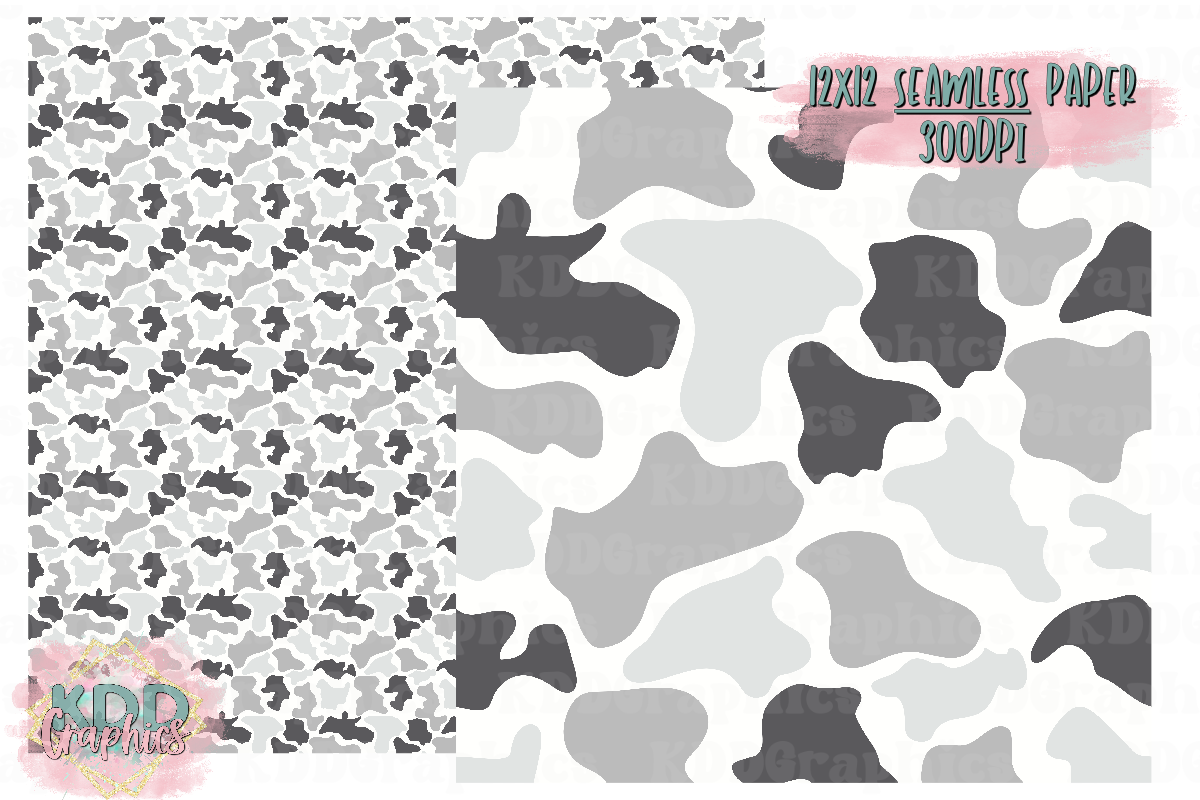 Greys Duck Camo SEAMLESS Paper